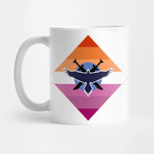 Blue Team Lesbian Flag Mug